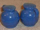 Guernsey shakers glazed royal blue